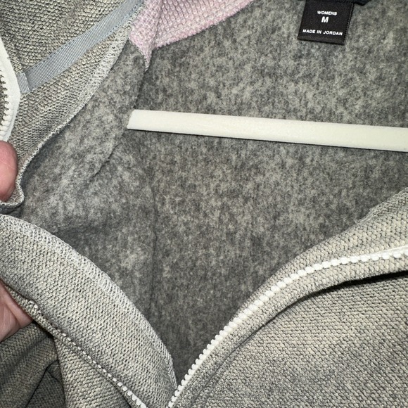 Woolrich Gray Sweater Fleece Snowflake Theme 1/2 Zip Unisex Women's Size M - Picture 10 of 10